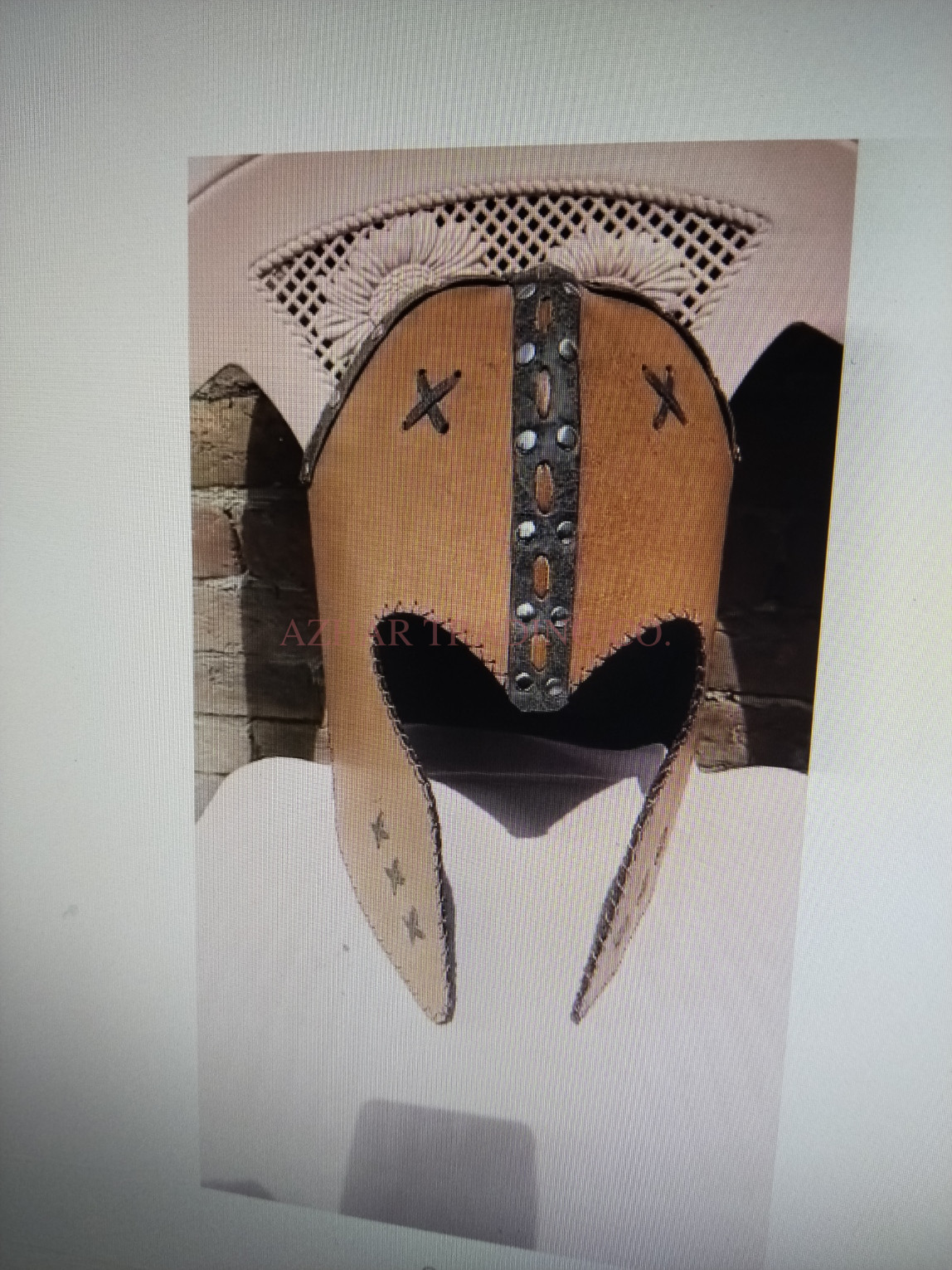 Handmade Viking Leather Helmet | Medieval Fantasy Helmet image 2