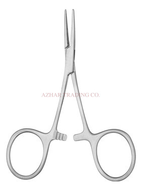 Hartman Hemostat Serrated Curved-Straight