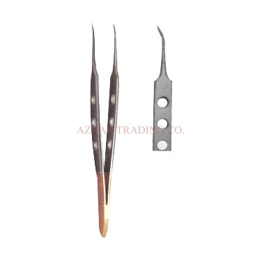 Bishop Gold Curved Tweezers