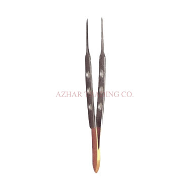 Bishop Gold Curved Tweezers image 2
