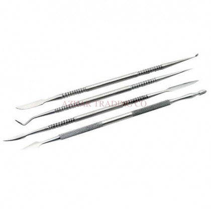 4 Piece Assorted Dental Wax Carver Set