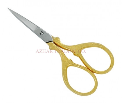 Gold Swan Handle Cuticle Scissor