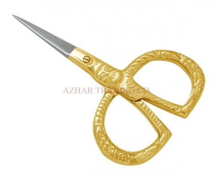Gold Flower Handle Cuticle Scissor