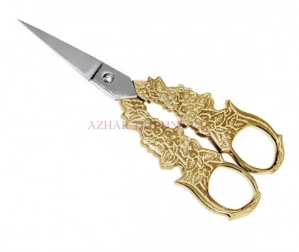 Gold Luxury Embroidery Cuticle Scissor