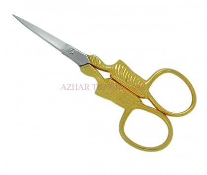 Gold Large Ring Cuticle Scissor