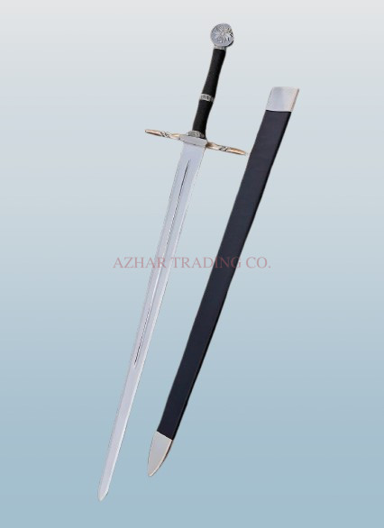 The Witcher Silver Sword Replica | Wolf Medallion Pommel Edition