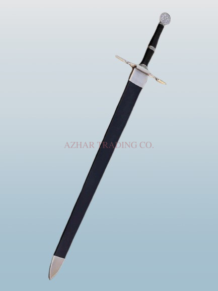 The Witcher Silver Sword Replica | Wolf Medallion Pommel Edition image 2