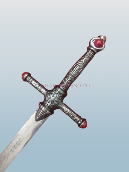 15-Inch Mini Lion Crest Fantasy Sword | Royal Display Blade image 2