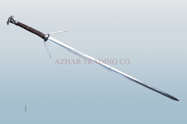 Viper-School Silver Fantasy Sword | Monster-Hunter Display Blade