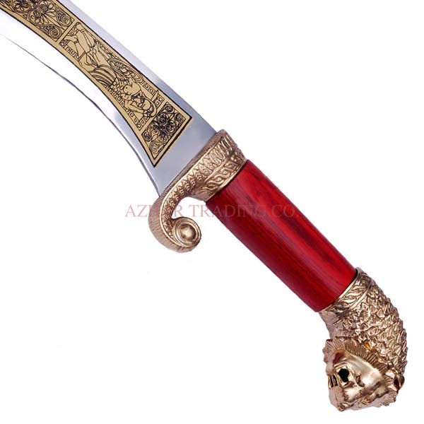 Alexander the Great Macedonian Gold Sword Replica | Historic Warrior Display Sword image 4