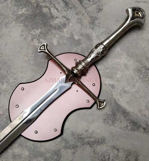 Andúril Metal Handle Sword Replica with Plaque image 2
