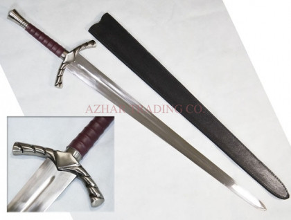 Boromir Sword Silver Finish Replica | Gondor Display Sword