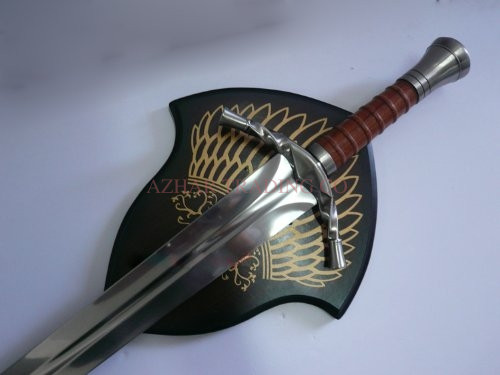 Boromir Sword Silver Finish Replica | Gondor Display Sword image 3