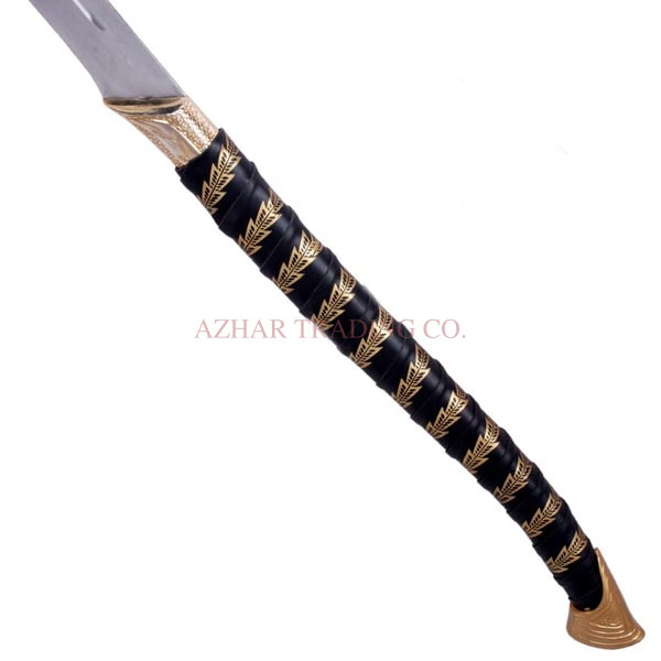 High Elven Warrior Sword Replica | Elven Two-Handed Curved Saber image 3