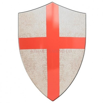 Medieval Crafted Templar Knights Red Cross Shield