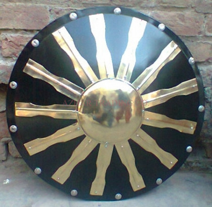 Medieval Sunburst Steel Shield