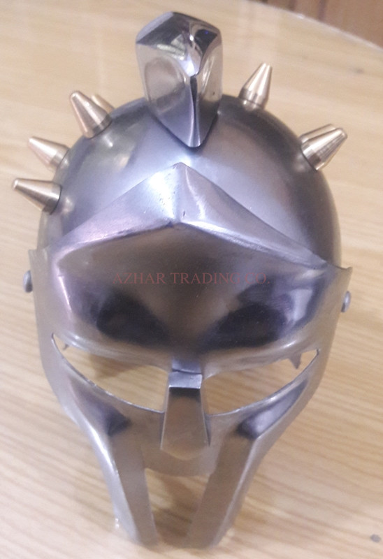 Mini Gladiator Helmet with Wooden Display Stand image 2