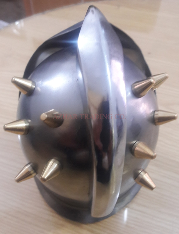 Mini Gladiator Helmet with Wooden Display Stand image 3