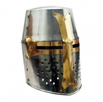 Medieval Battle Helmet – Open Face Knight Helmet