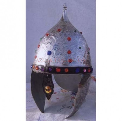 Medieval Battle Helmet – Riveted Face Guard