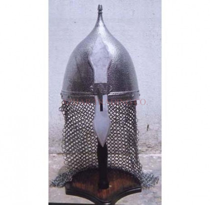 Medieval Battle Helmet – Polished Steel Edition