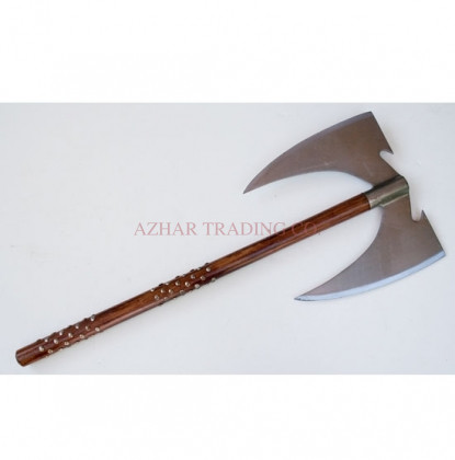 Medieval Double Blade Battle Axe