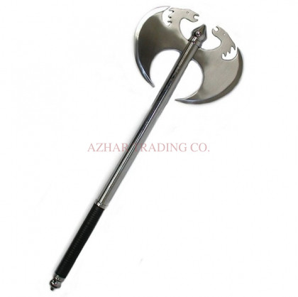 Viking Battle Axe – Silver Finish