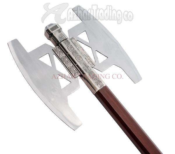 Movie Gimli Battle Axe – Silver Finish image 2
