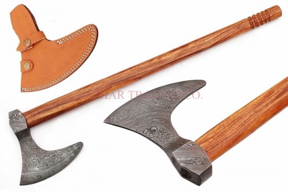 23" Handmade Damascus Viking Axe