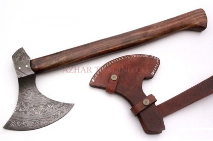 22" Damascus Hunting Viking Tomahawk (Variant)