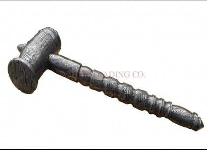 Hand Forged Damascus Steel Hammer