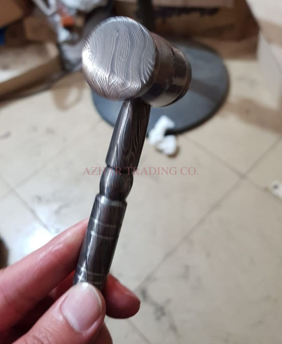 Hand Forged Damascus Steel Hammer image 3