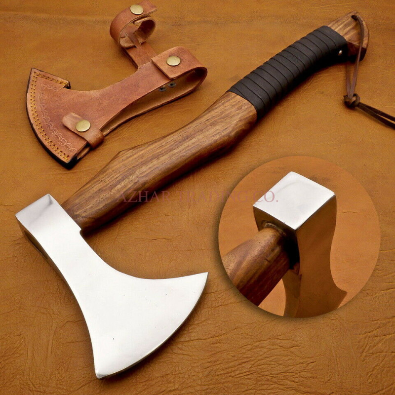 Handmade Viking Wide Crescent Axe