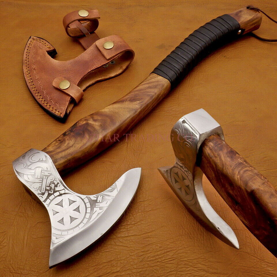 Handmade Viking Collector's Bearded Axe