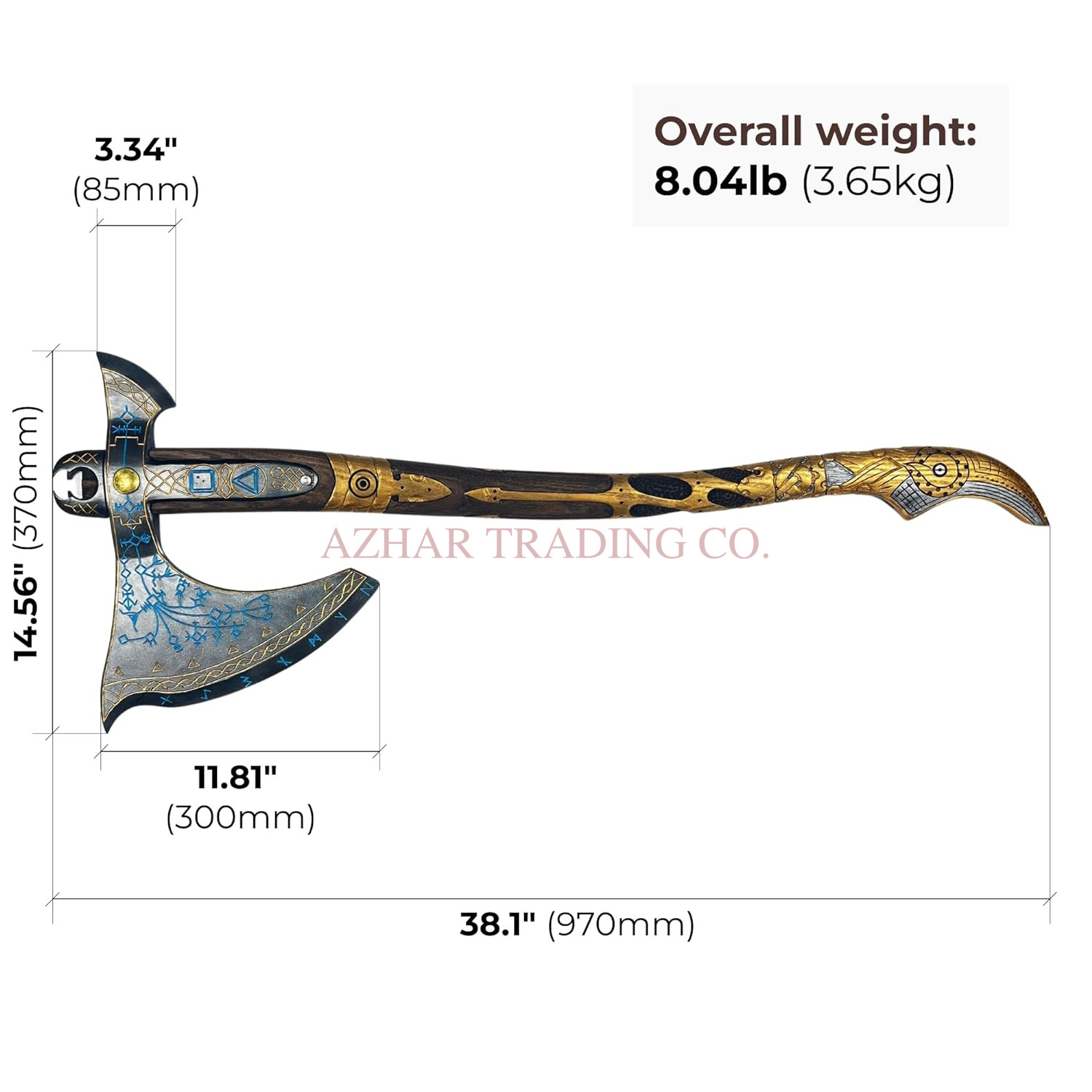 God of War Leviathan Axe Replica – Deluxe Edition image 2