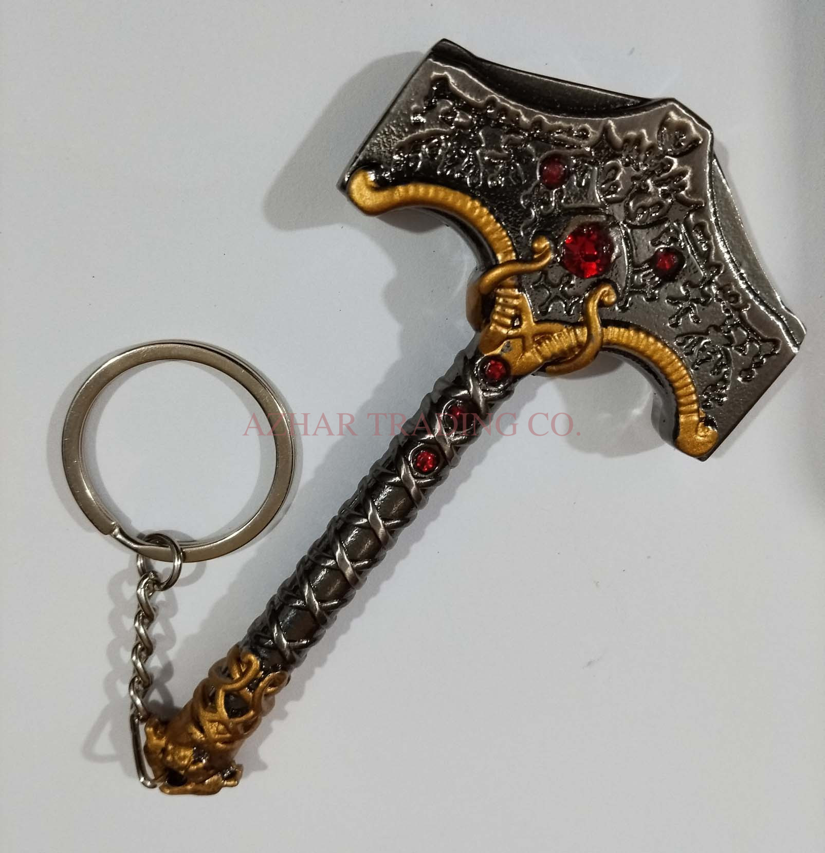 God of War Thor Hammer Keychain