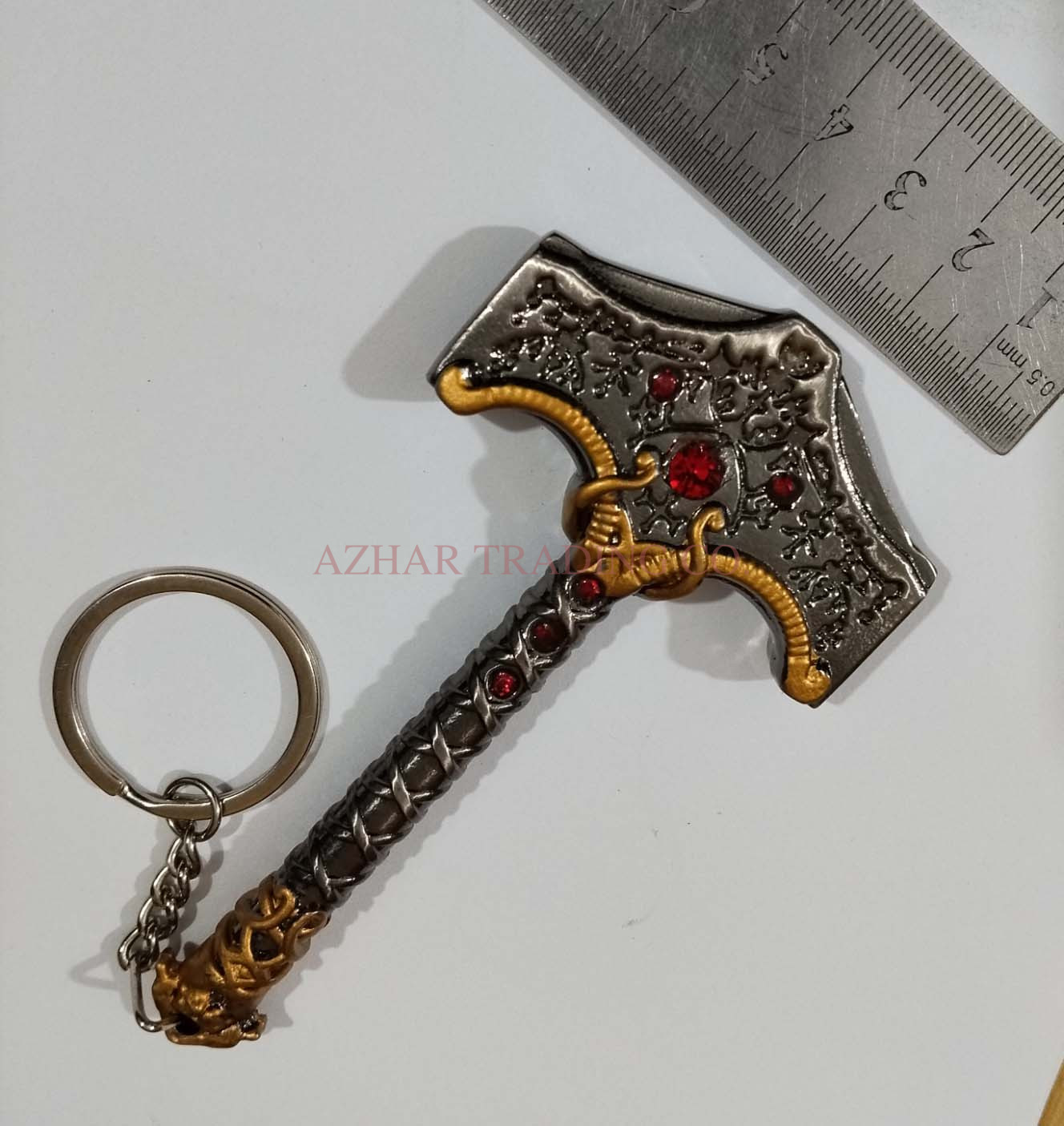 God of War Thor Hammer Keychain image 2