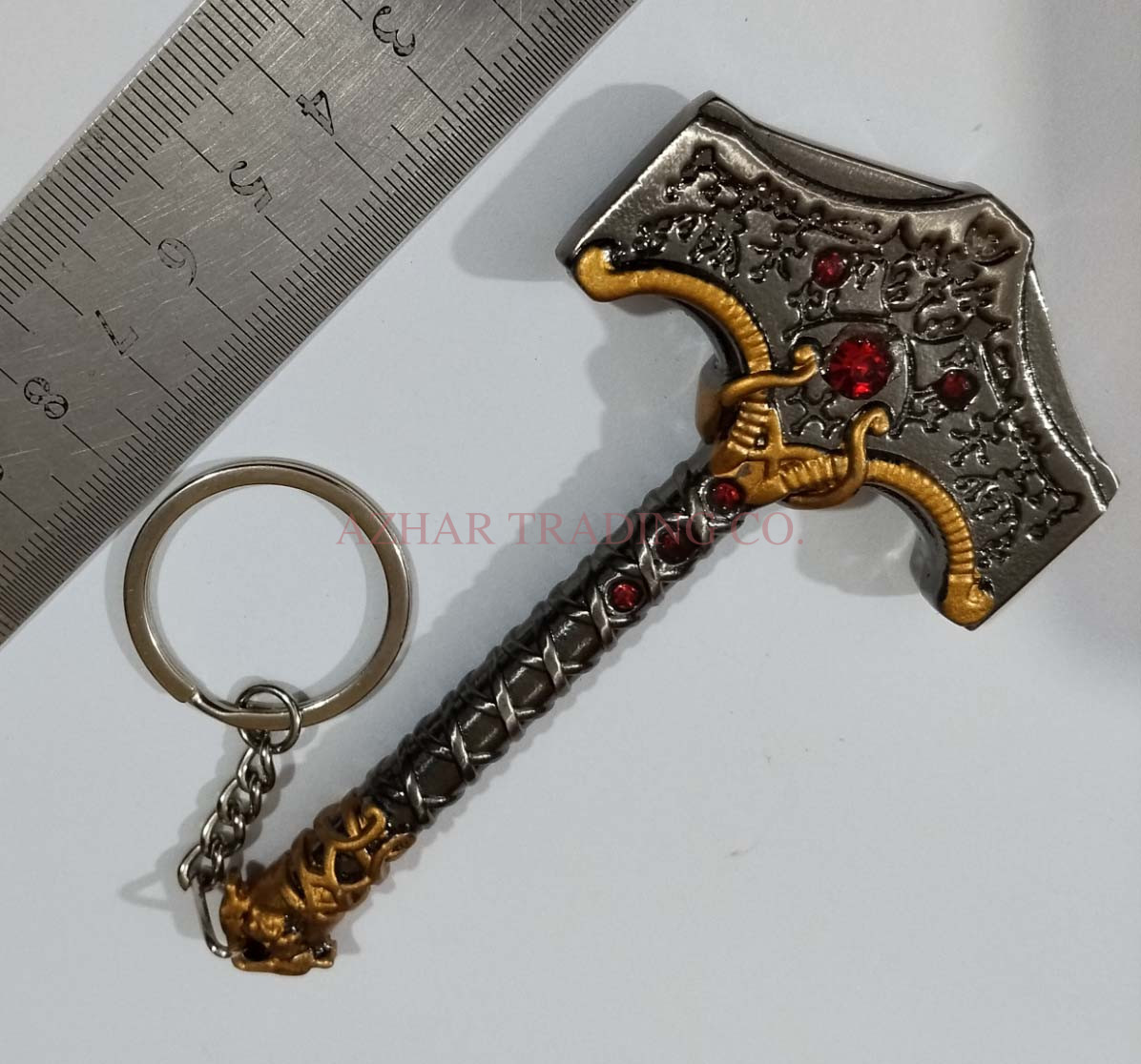 God of War Thor Hammer Keychain image 3