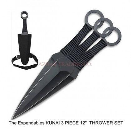 Expendables Movie Kunai 3-Piece Throwing Knife Set