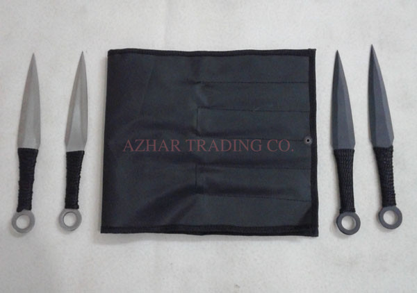 Premium Naruto Black & Silver 8.5-Inch Kunai 12-Piece Set image 3