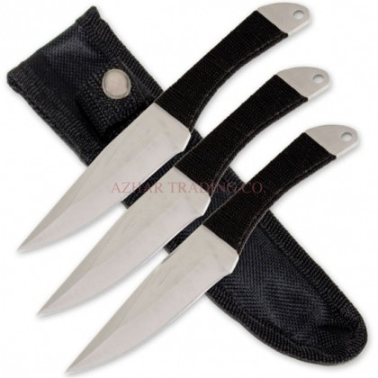 3-Piece Bull's Eye Throwing Knife Set