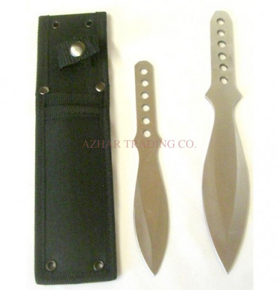 2-Piece Ninja Throwing Knife Set (Mixed Sizes)