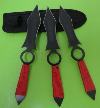 Triple Ring Throwing Knife Set
