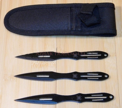 Black Widow Throwing Knife Set
