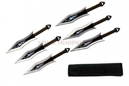 Dragon Arrowhead Throwing Knife Set