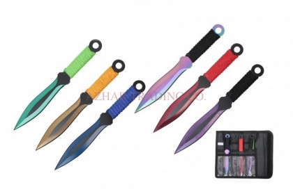 6-Piece Multi-Color Throwing Knife Set (Classic)