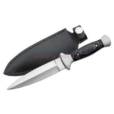 Black Wood Handle Boot Knife