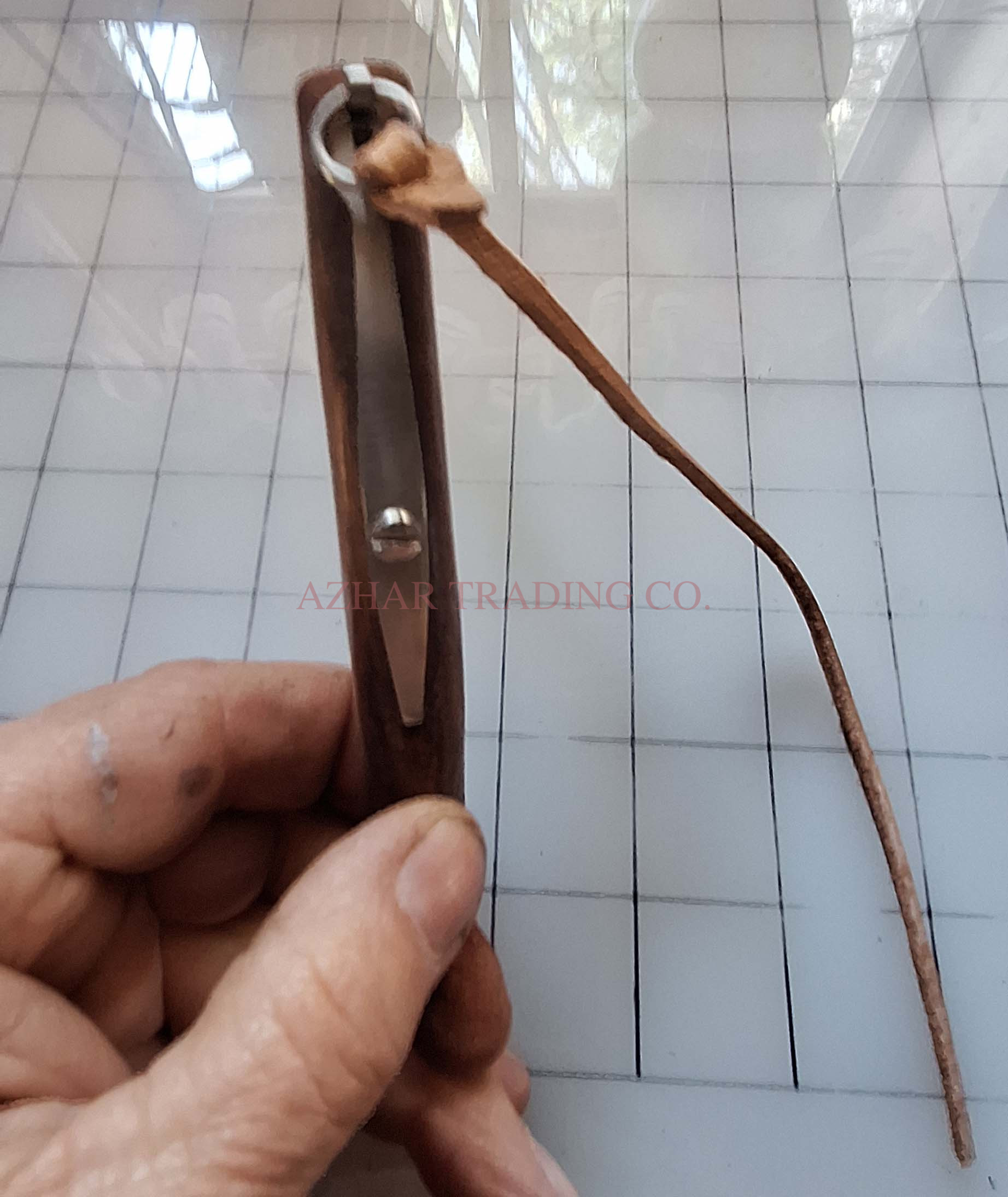 Lockback Folding Knife with Wooden Handle image 6