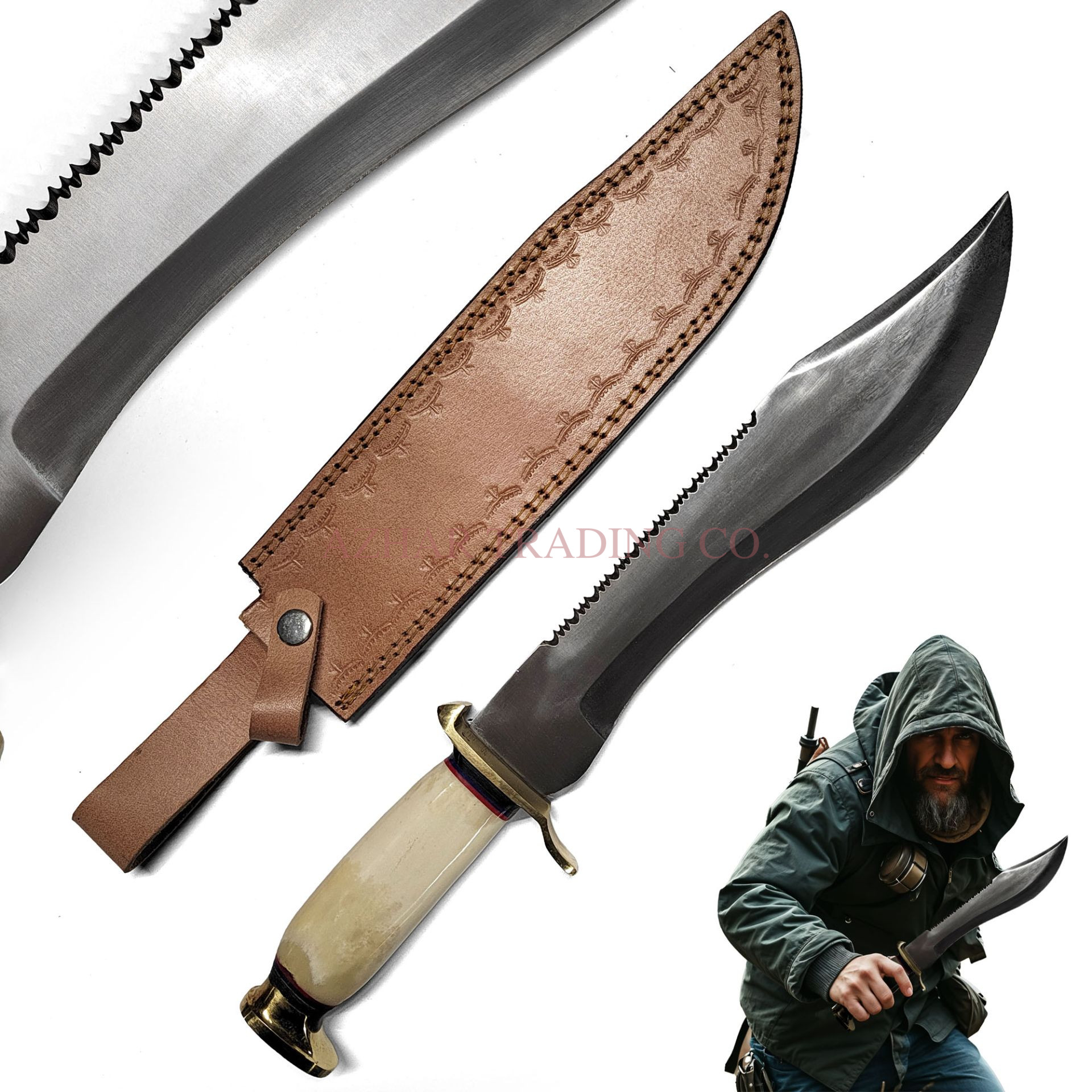 Hunting Bowie Knife 15-Inches