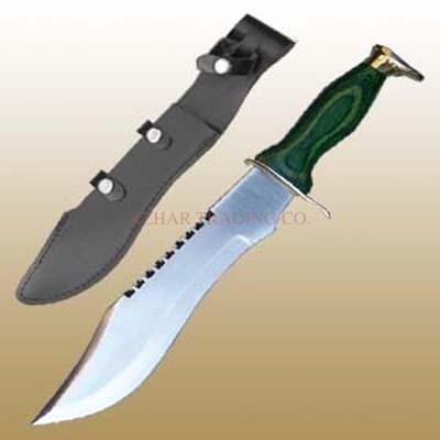 Hunting Bowie Knife 15-Inches (Black Handle)